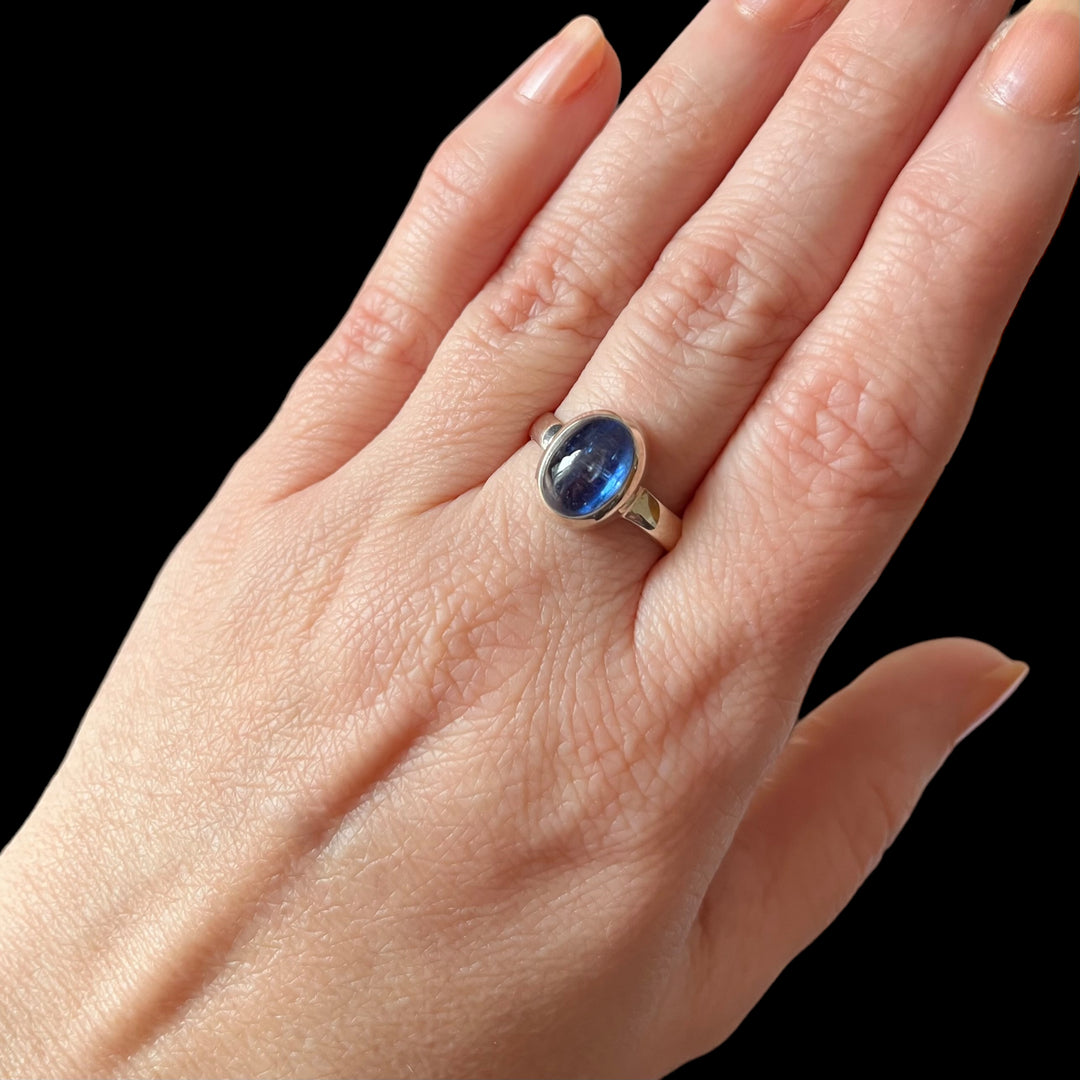 Bague avec kyanite en argent BS026