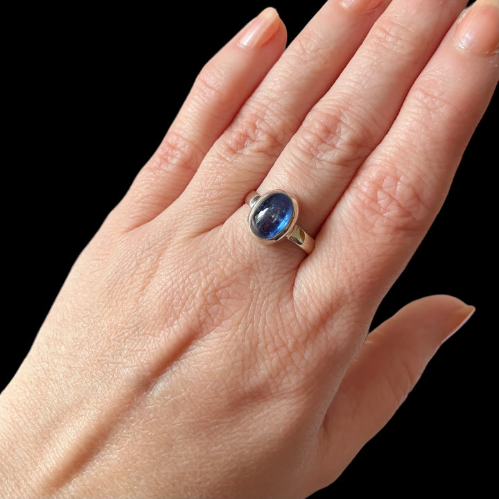 Bague avec kyanite en argent BS026