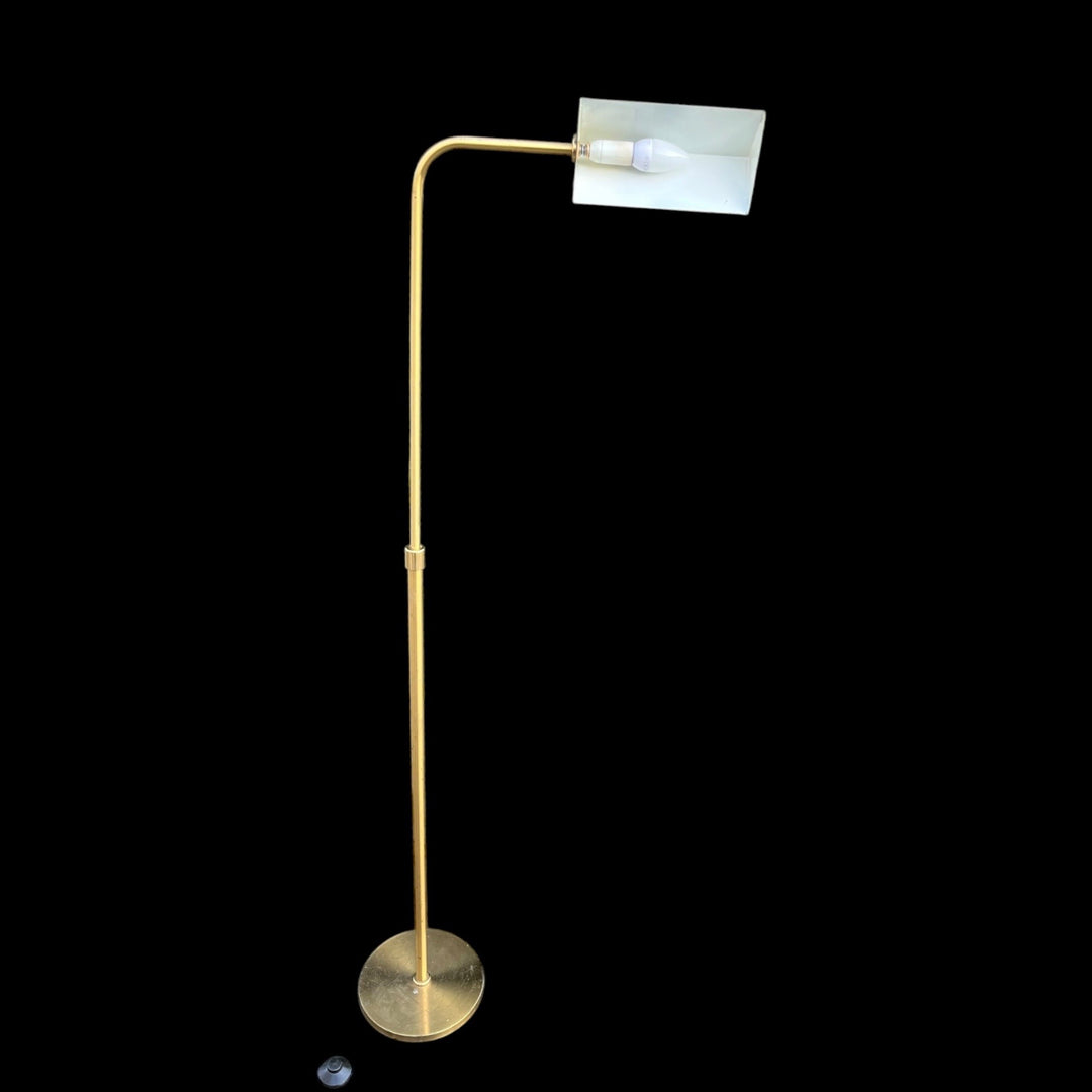 Modernistischer Leser in Golden Messing aus den 1950er/60er Jahren