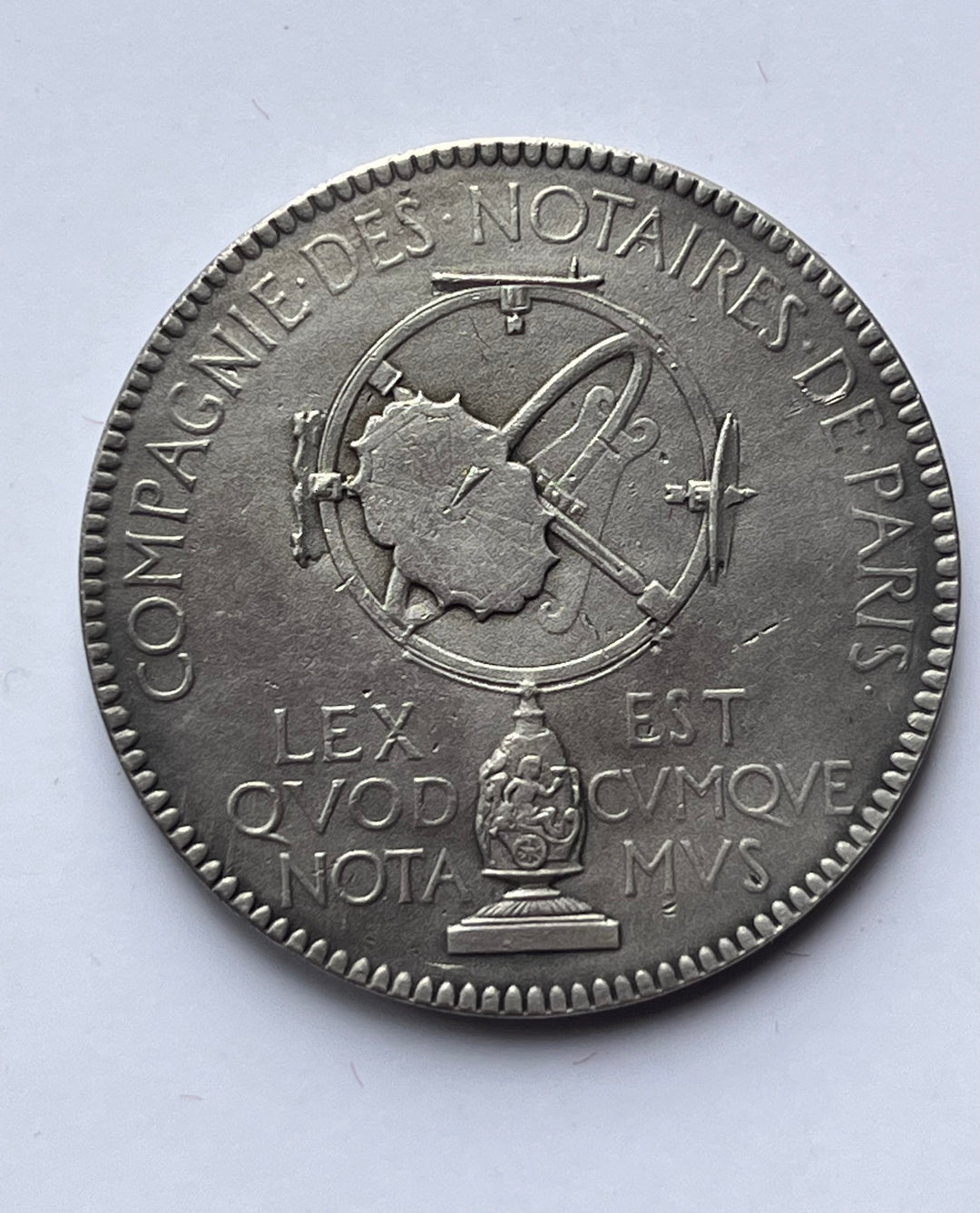 Silbertoken, Notar, Paris 1893