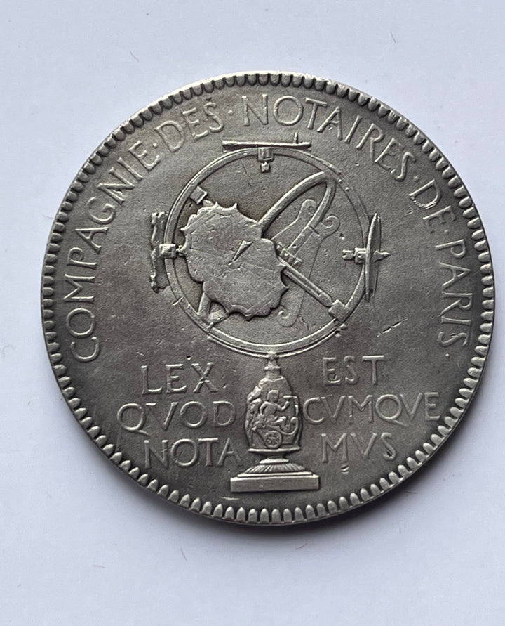 Silbertoken, Notar, Paris 1893