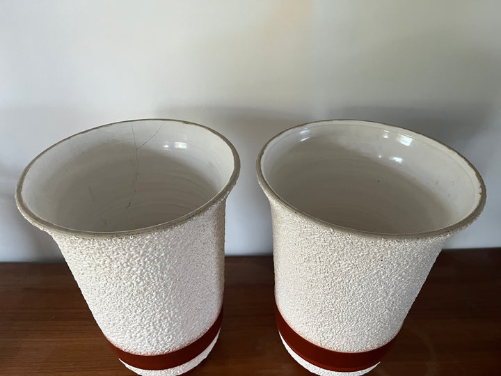 一对大型陶瓷花瓶Art Deco Schneider