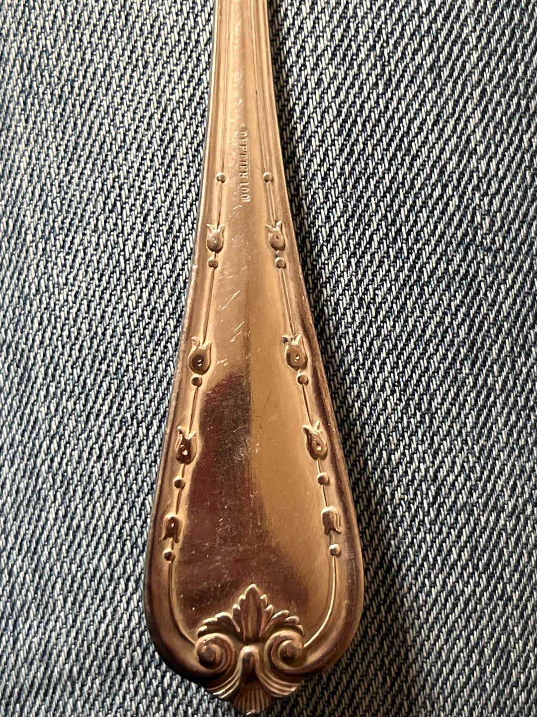 Herige Deetjen 6人,有6个旋钮银银填充时代艺术Nouveau