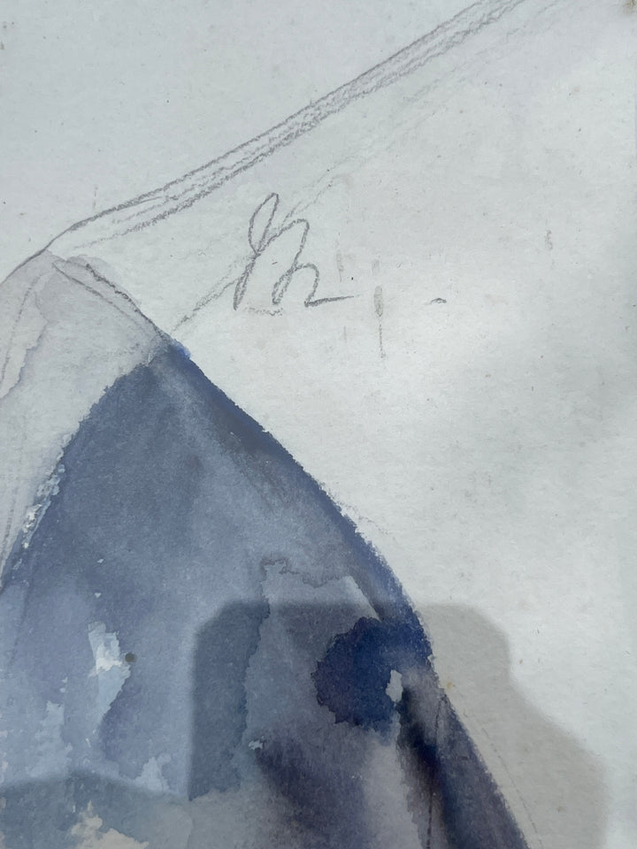 Aquarell einer jungen Mädchen -Art -Deco -Ära