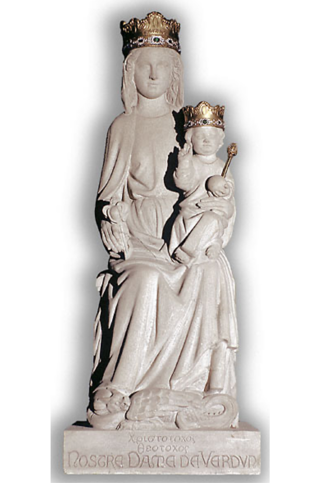 Sculpture En Plâtre vierge Notre Dame de Verdun