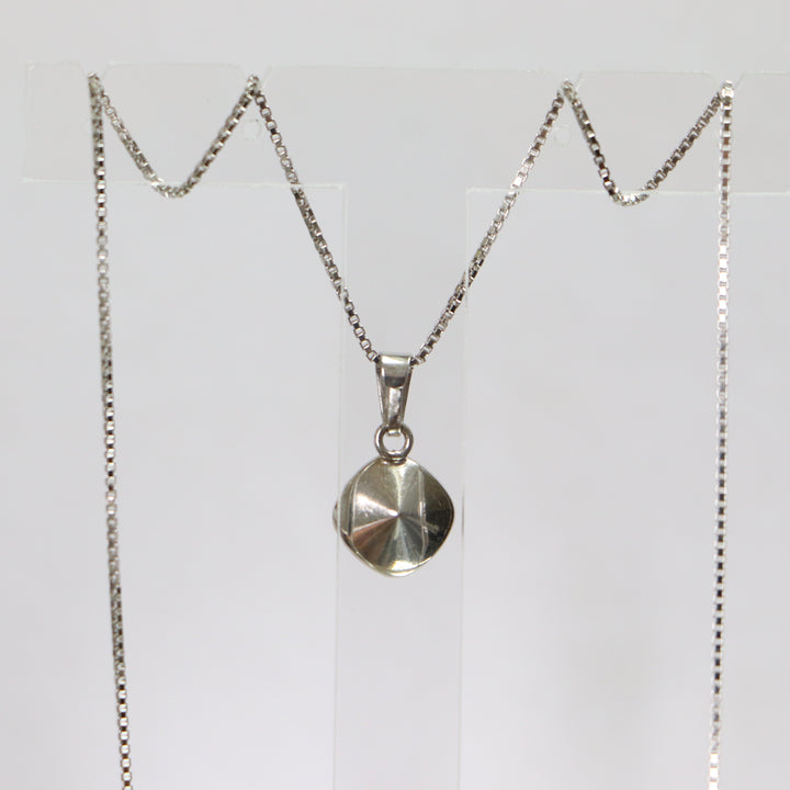 吊坠,施华洛世奇晶体,鲜艳的银,橙色,曼农