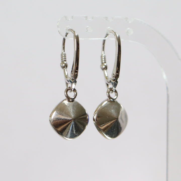 Серьги, кристаллы Сваровски, Rhodied Silver, Orange, Manon