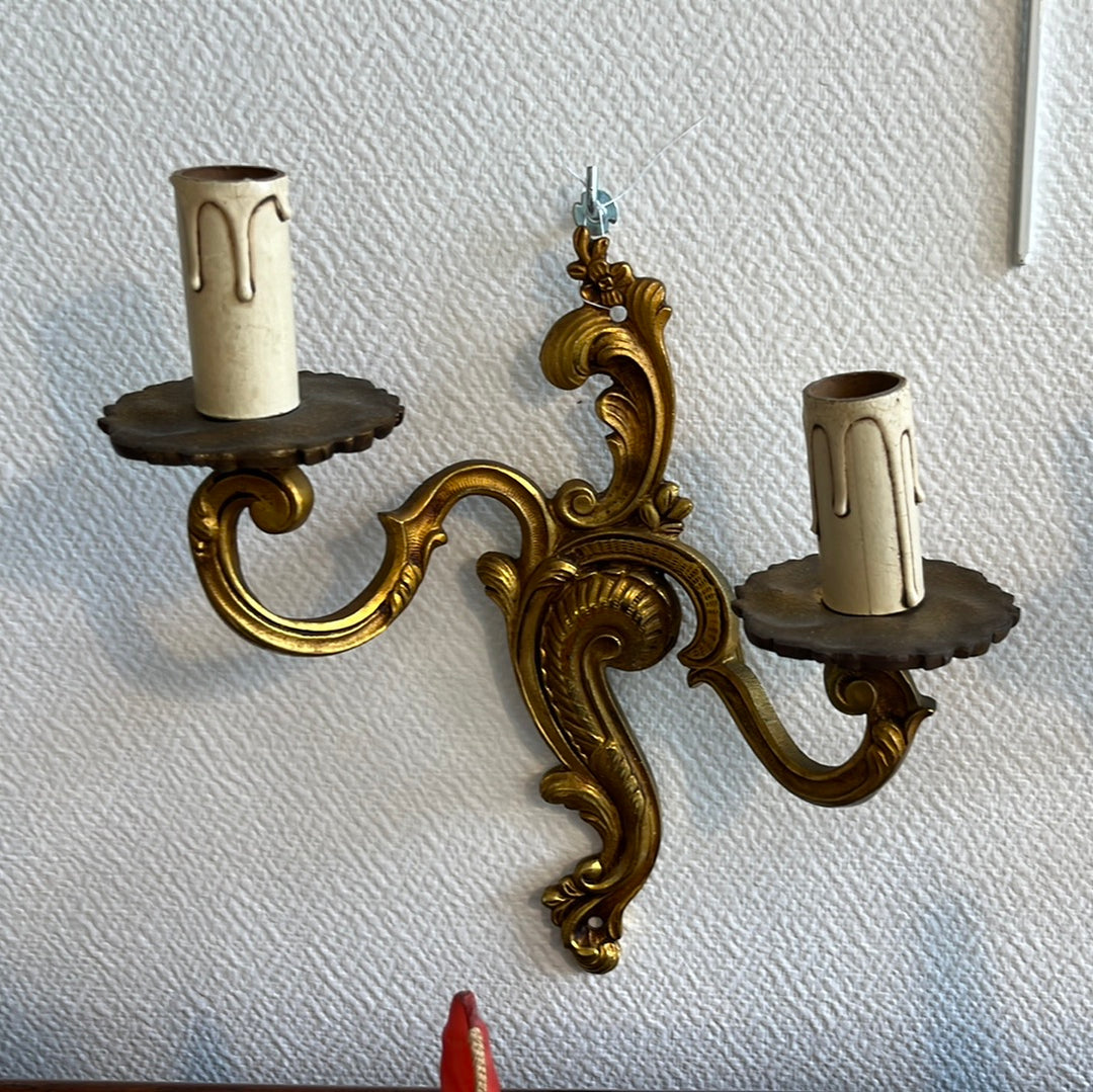 Golden bronze sconing rockery louis XV