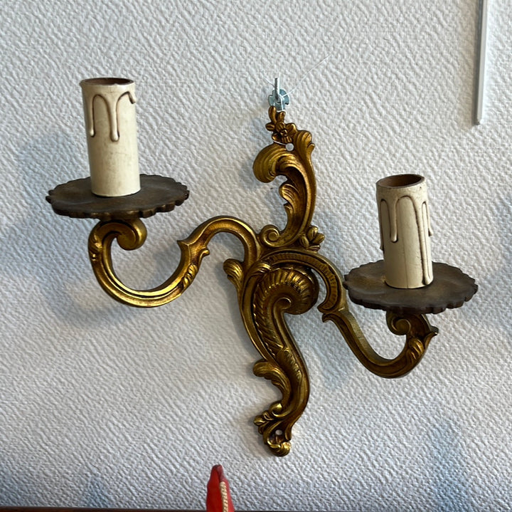 Golden bronze sconing rockery louis XV