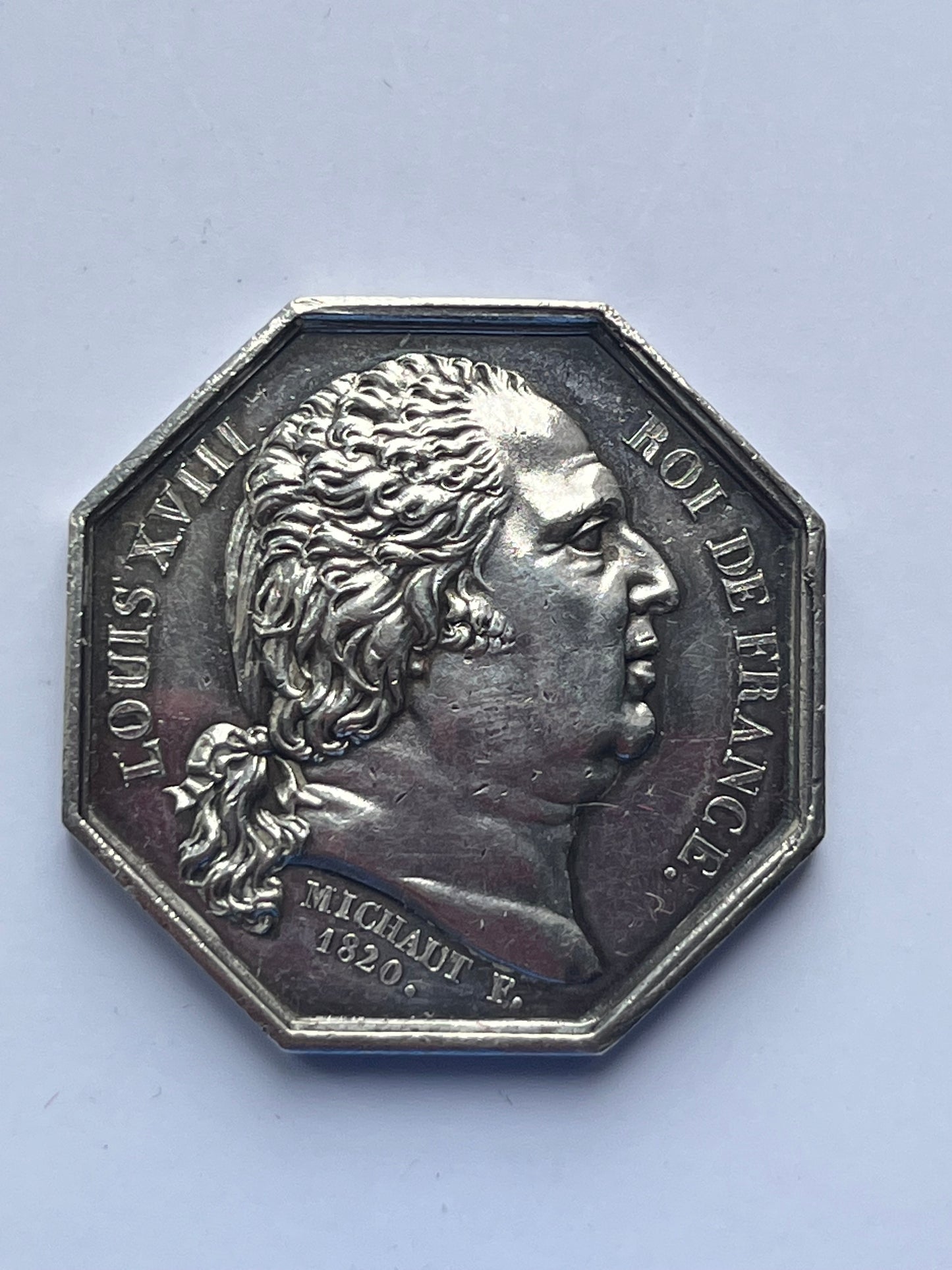 Jeton argent , NOTAIRE, PARIS LOUIS XVIII 1820