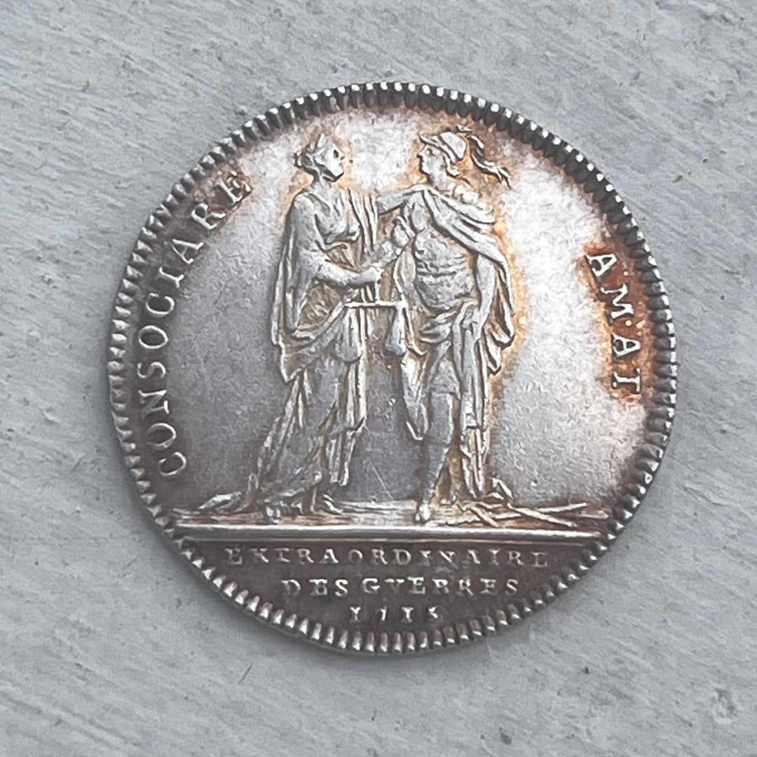 Silbertoken, außergewöhnlicher Voiziin -Kanzler der Kriege 1715