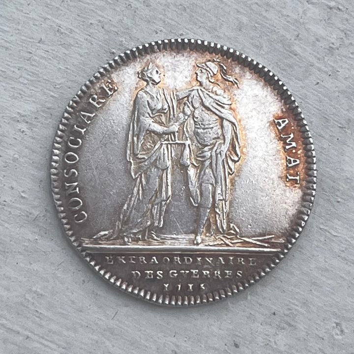 Silbertoken, außergewöhnlicher Voiziin -Kanzler der Kriege 1715