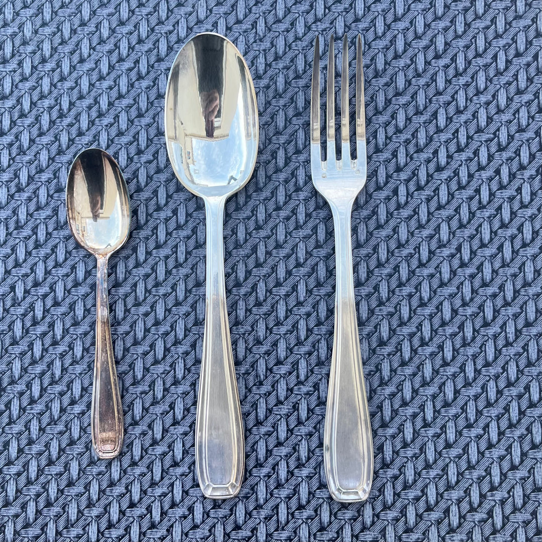 Haushaltsart Deco Dixi Silber Metal 37 Stücke