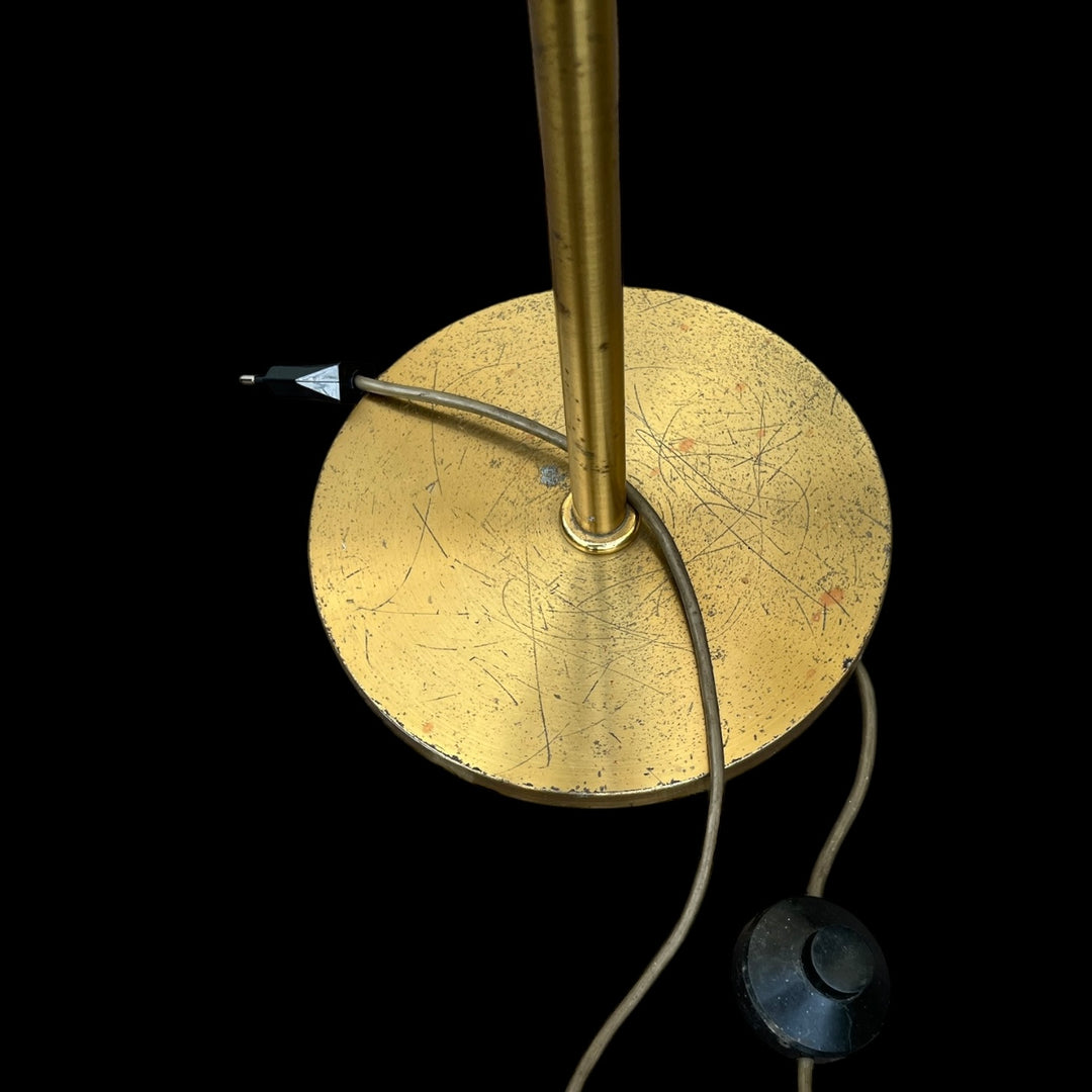 Modernistischer Leser in Golden Messing aus den 1950er/60er Jahren
