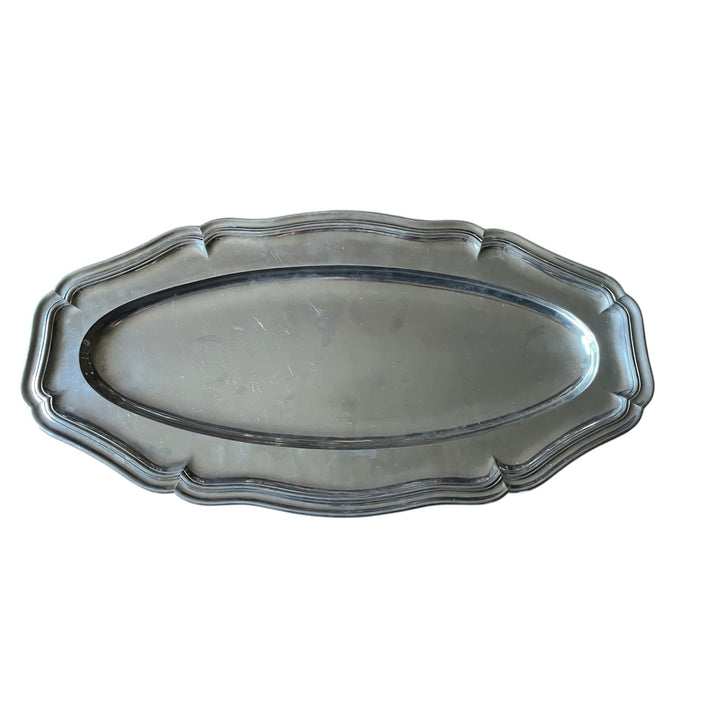 Fischservice -Schüsselart Regene in Zinn 54 cm