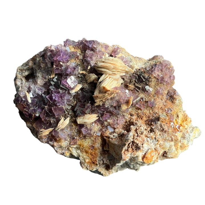 Baryte&Quartz Fluolite La Cabana BerbesスペインDR153