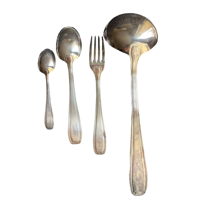 Haushaltsart Deco Dixi Silber Metal 37 Stücke