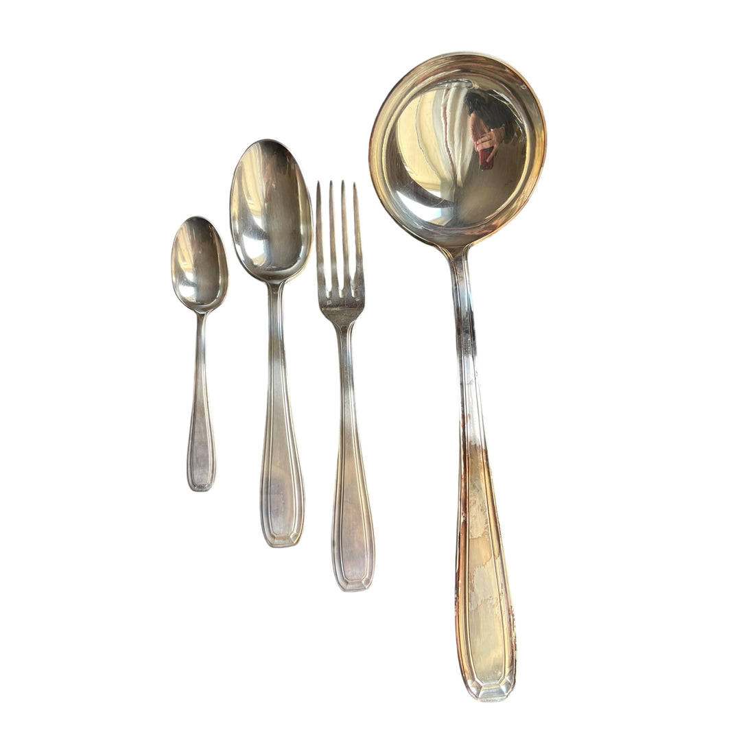 Haushaltsart Deco Dixi Silber Metal 37 Stücke