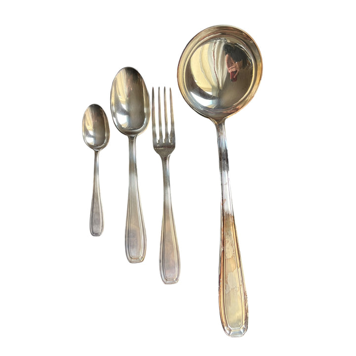 Haushaltsart Deco Dixi Silber Metal 37 Stücke