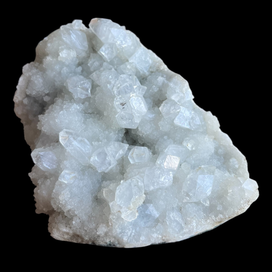 Apophyllit auf Quarz Jalgaon India DW193