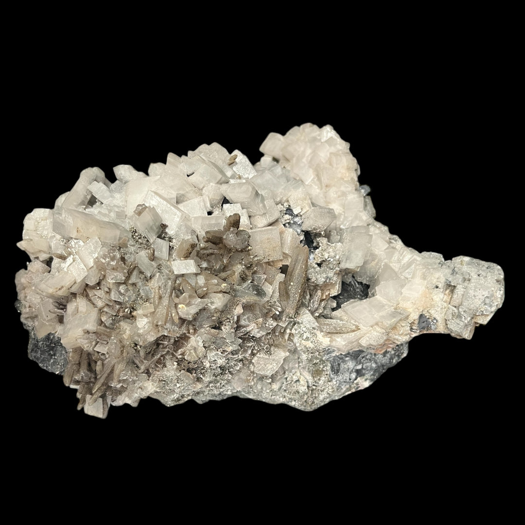 Calcit, Quarz, Galena über Sphalerite Madan Bulgarien DB33