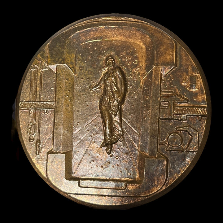 Bronze medal commissioned from the 1978 Pessac monetary establishment