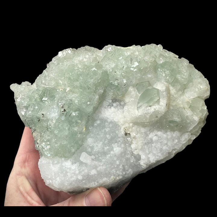 Fluorite polysynthétique verte, quartz Fontsante Var France DR131
