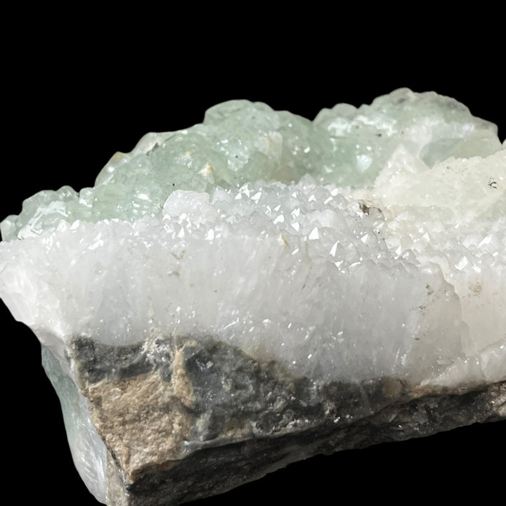 Fluorite polysynthétique verte, quartz Fontsante Var France DR131