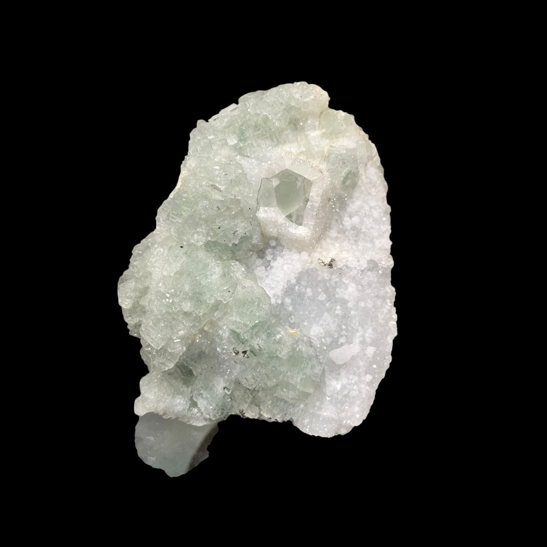 Fluorite polysynthétique verte, quartz Fontsante Var France DR131