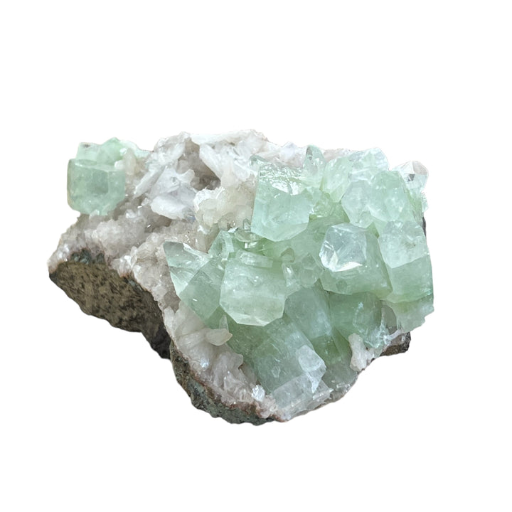 Fluorapophylitte verte stilbite Inde DR63
