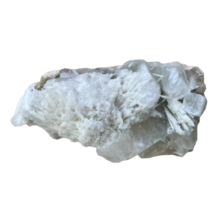 SCOLECITE et apophylite sur stilbite Maharashtra Inde M18W88