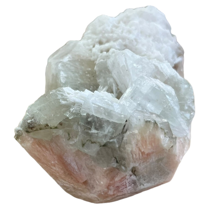 SCOLECITE et apophylite sur stilbite Maharashtra Inde M18W88