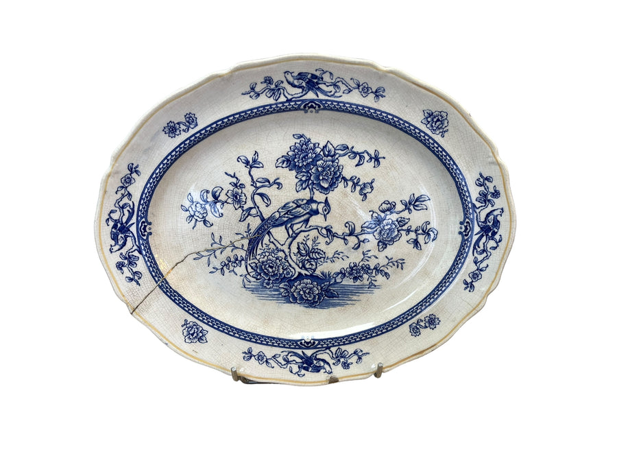 Kintsugi plat décoratif W R Mindwinter Burslem Paradise