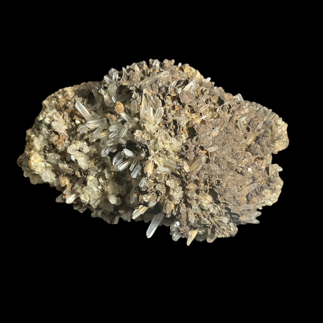 Dolomite psm calcite, cristal de roche  pyrite Cavnic Roumanie DB62