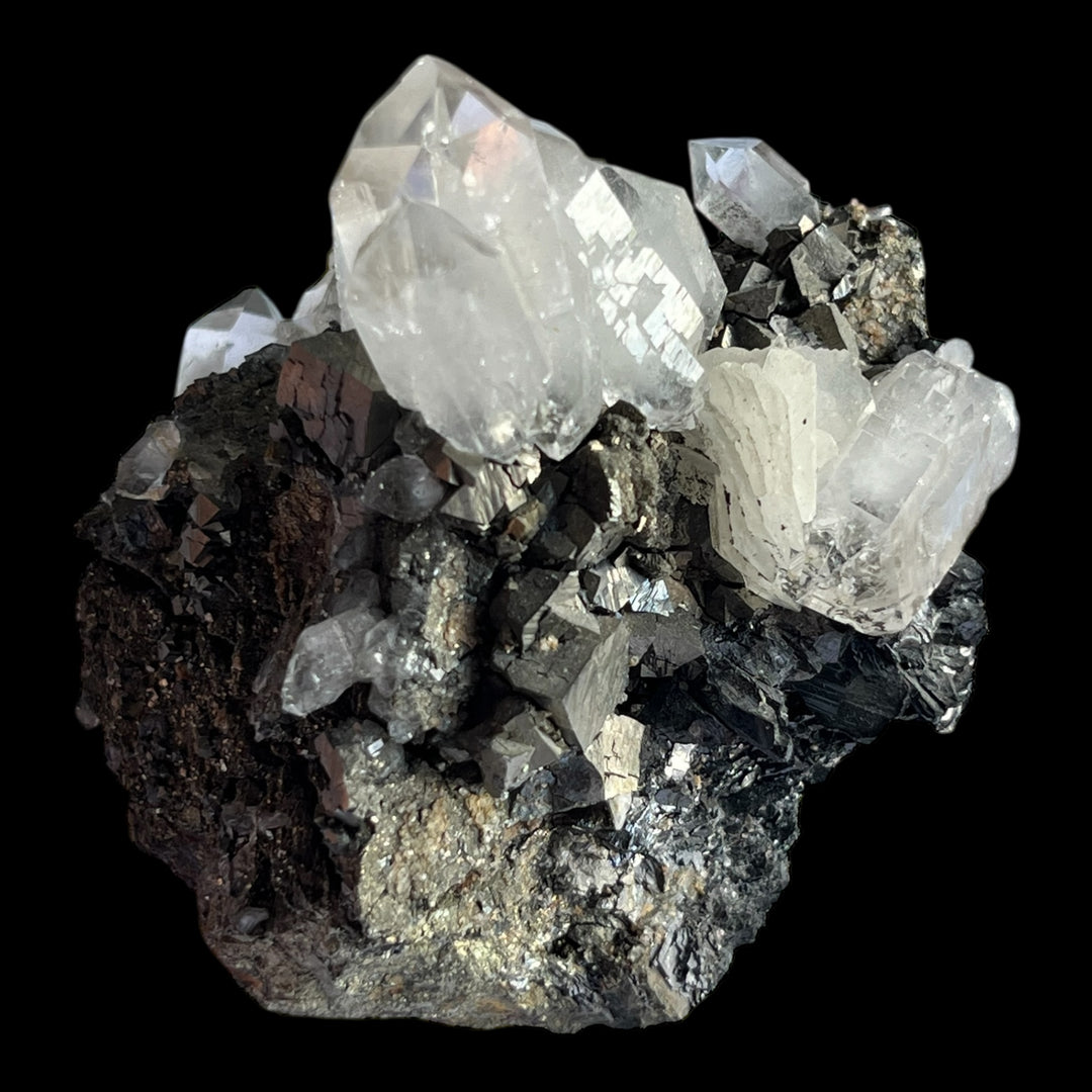 Arsenopyrite Pyrite PSM Pyrrhotite Quartz and Calcite TrePca Kosovo M18S183