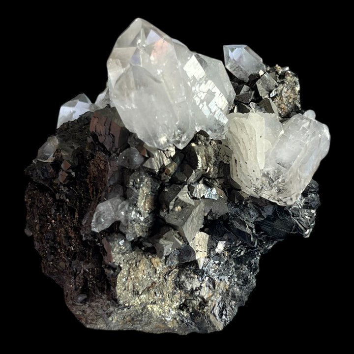Arsenopyrite Pyrite PSM Pyrrhotite Quartz and Calcite TrePca Kosovo M18S183