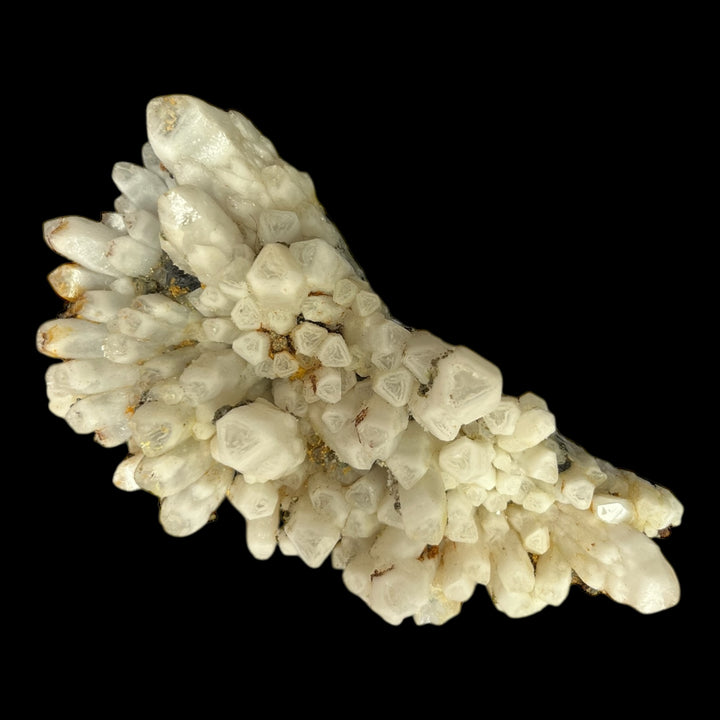 Quartz recouvert de calcite chalcopyrite Cavnic Roumanie DA36