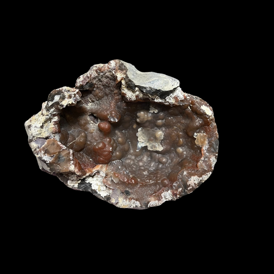Großer roter Calcédonia Geode Normandie Frankreich 4 kg DR250