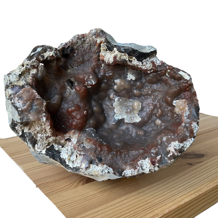 Großer roter Calcédonia Geode Normandie Frankreich 4 kg DR250