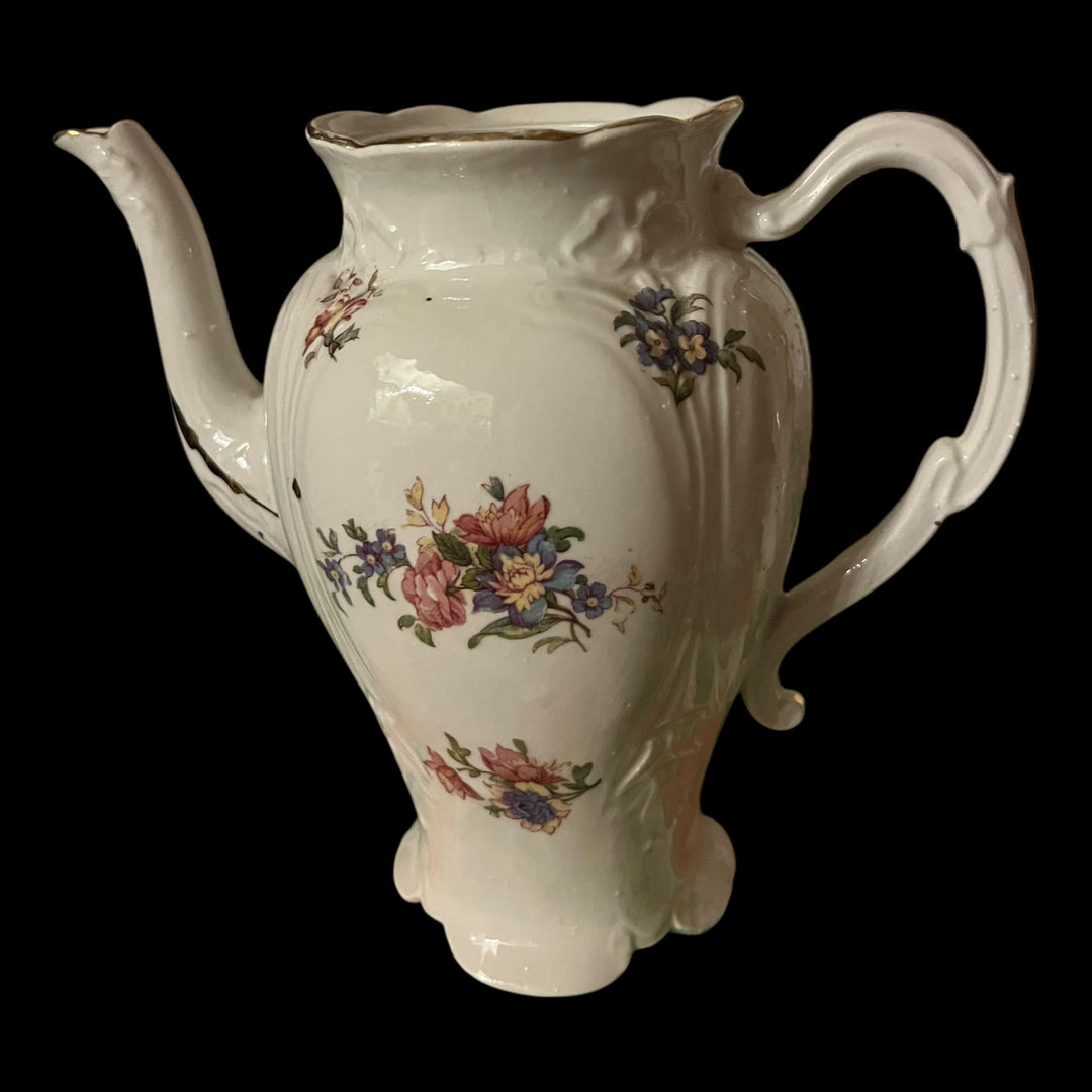 Coffee service 8 19th century flower cups
