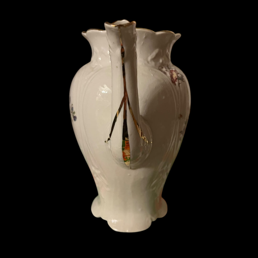 Coffee service 8 19th century flower cups