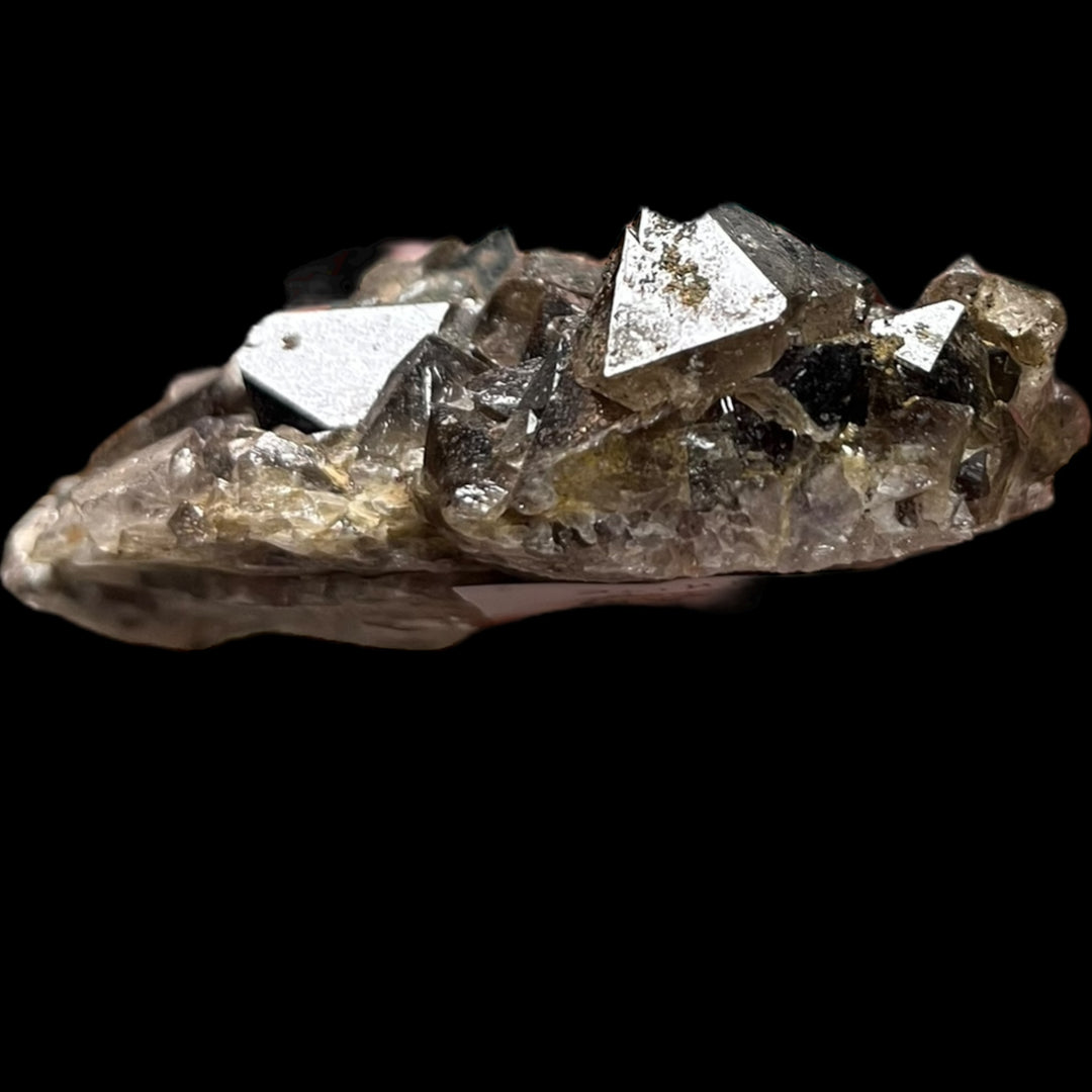 Hématite Goethite Hellerber Sanlerber Germange M18W104 копченой кварц