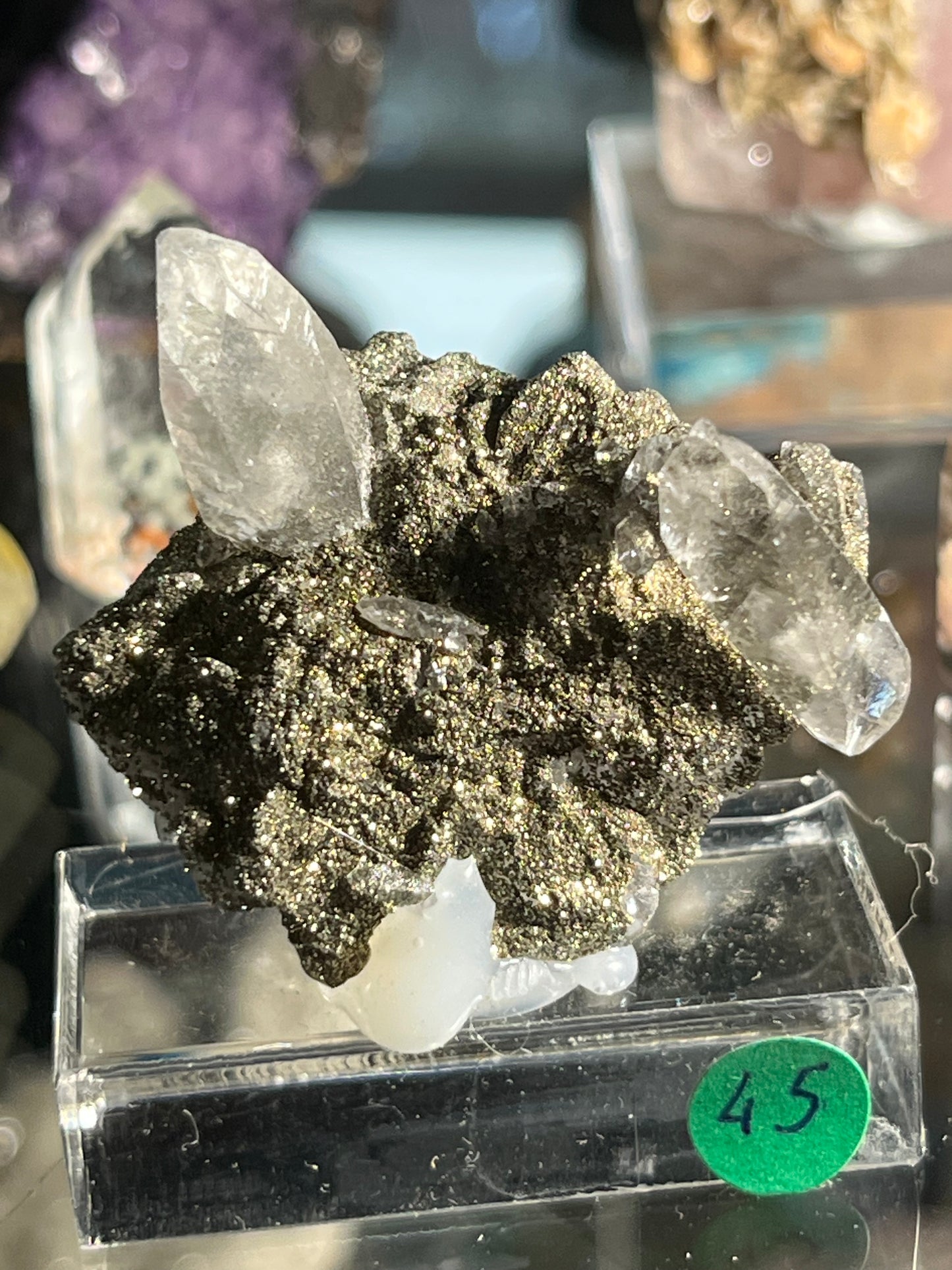 Fluorine + pyrite + calcite Espagne FLS24