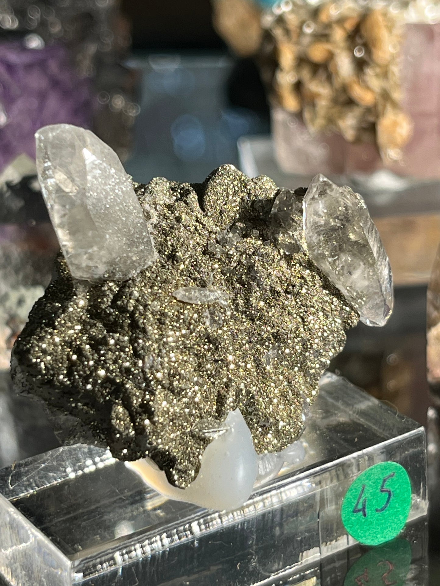 Fluorine + pyrite + calcite Espagne FLS24