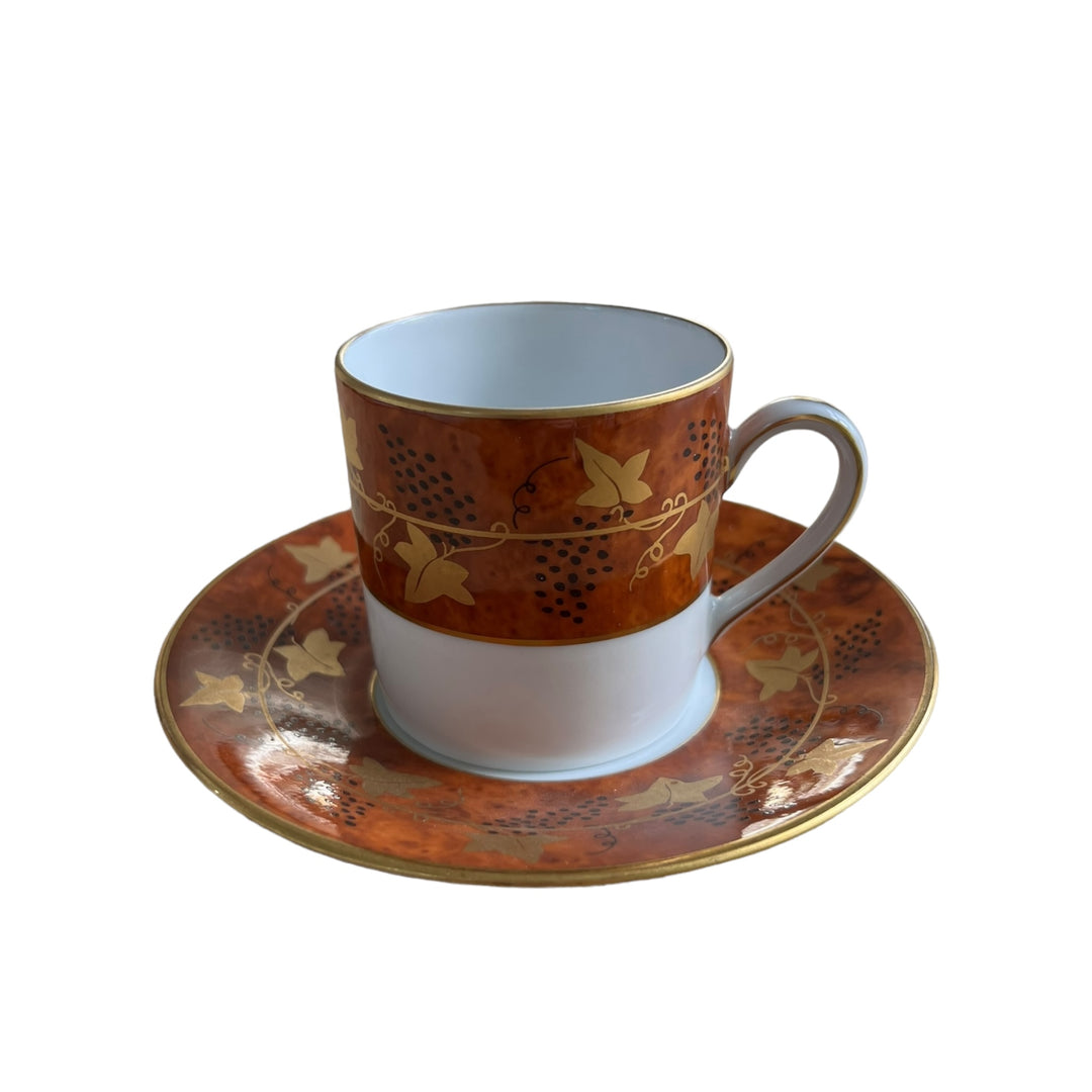 Kaffeetasse Reben aus der alten königlichen Herstellung von Limoges