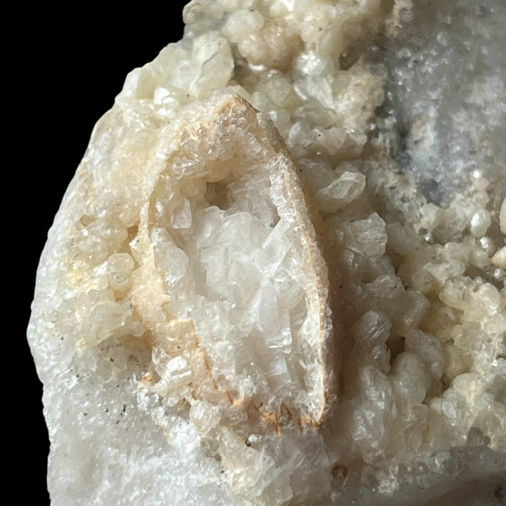 calcite sur quartz Guanajuato Mexique DR126b