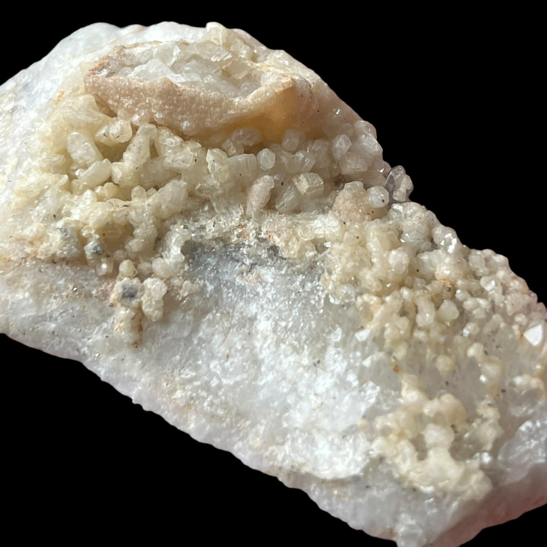 calcite sur quartz Guanajuato Mexique DR126b