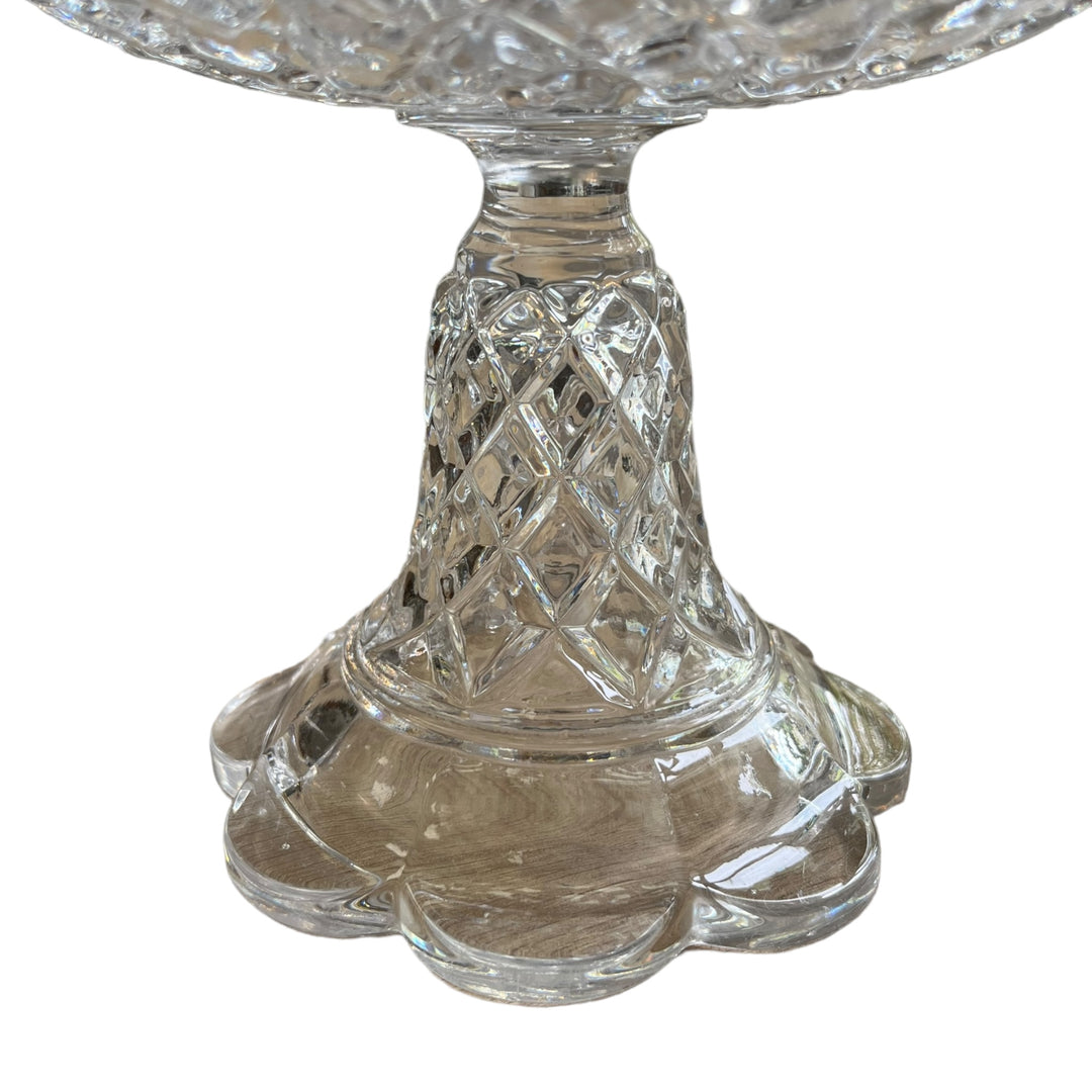 Hochfußschnitt oder Baccarat Crystal Compotier Anfang des 20. Jahrhunderts