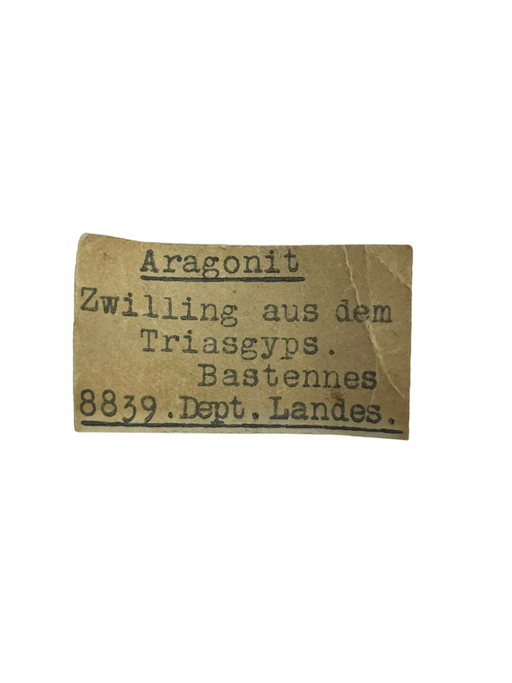 Aragonit Maclée Frankreich Bastennes Landes Landes