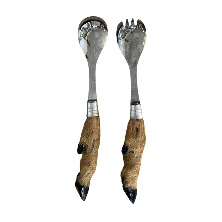Salad spoonfuls with a deer handle